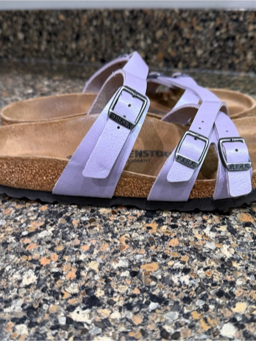 Birkenstock Lavender Triple-Strap Sandals 36 - Picture 6 of 10